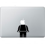 Lego Mann Macbook Aufkleber Schwarz MacBook Aufkleber